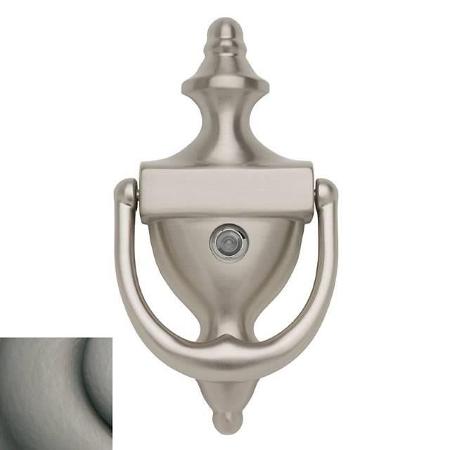 Baldwin 0103 - 6-1/2" Solid Brass Colonial Door Knocker with Viewer