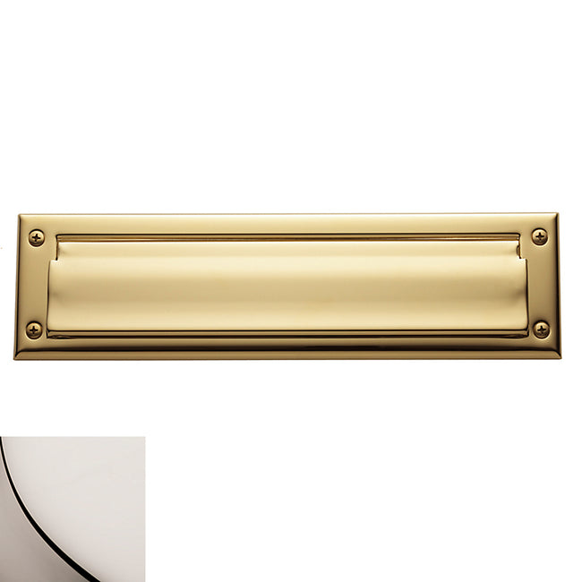 Baldwin 0014 - 13" x 3-5/8" Letter Box Plate with Interior Plate