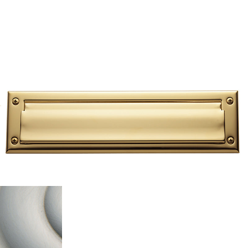 Baldwin 0014 - 13" x 3-5/8" Letter Box Plate with Interior Plate