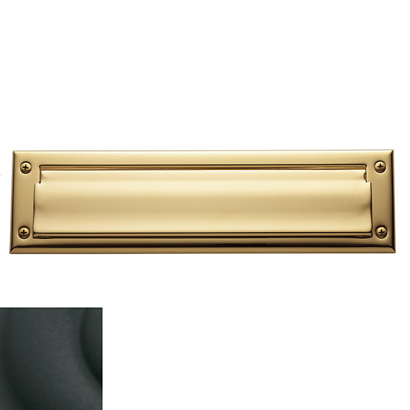 Baldwin 0014 - 13" x 3-5/8" Letter Box Plate with Interior Plate