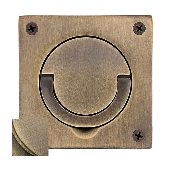 Baldwin 0397 - 3-1/2" x 3-1/2" Flush Ring Pull