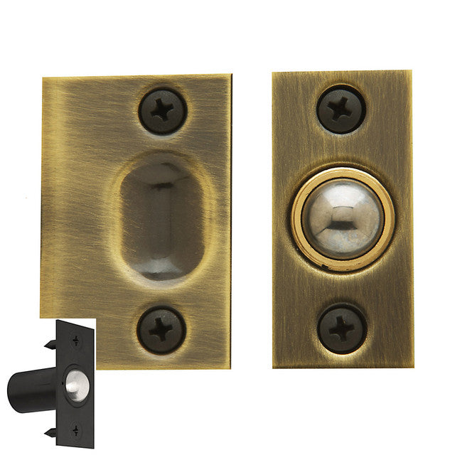 Baldwin 0426 - 1" x 2-1/8" Solid Brass Adjustable Ball Catch / Extended Strike