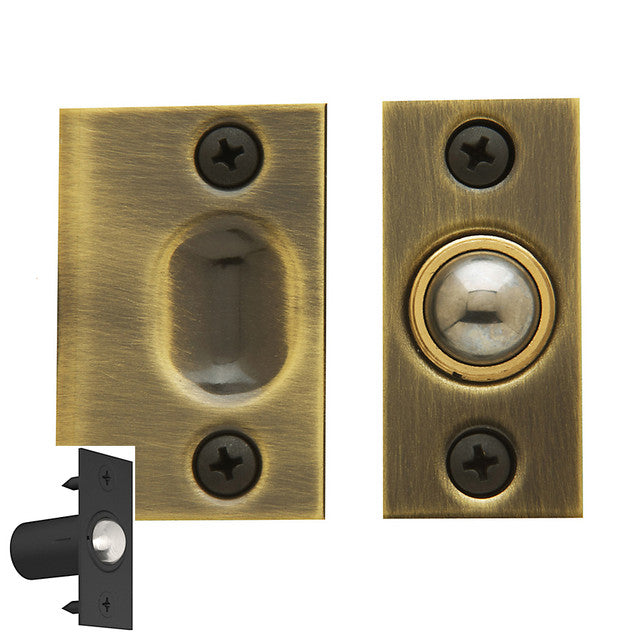 Baldwin 0426 - 1" x 2-1/8" Solid Brass Adjustable Ball Catch / Extended Strike