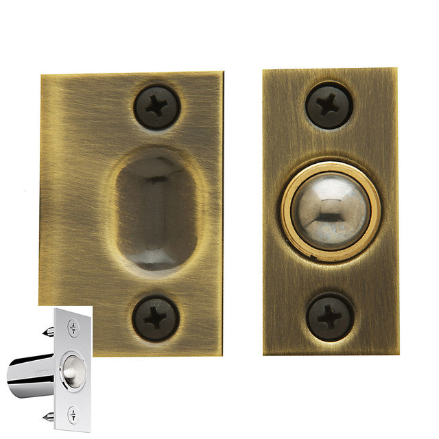 Baldwin 0426 - 1" x 2-1/8" Solid Brass Adjustable Ball Catch / Extended Strike