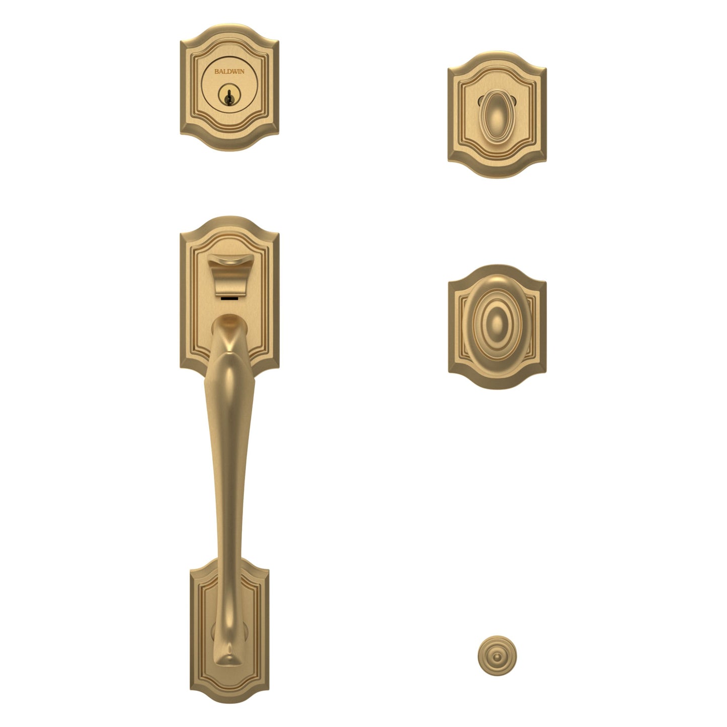 Bethpage Single Cylinder Handleset with 5077 Interior Knob