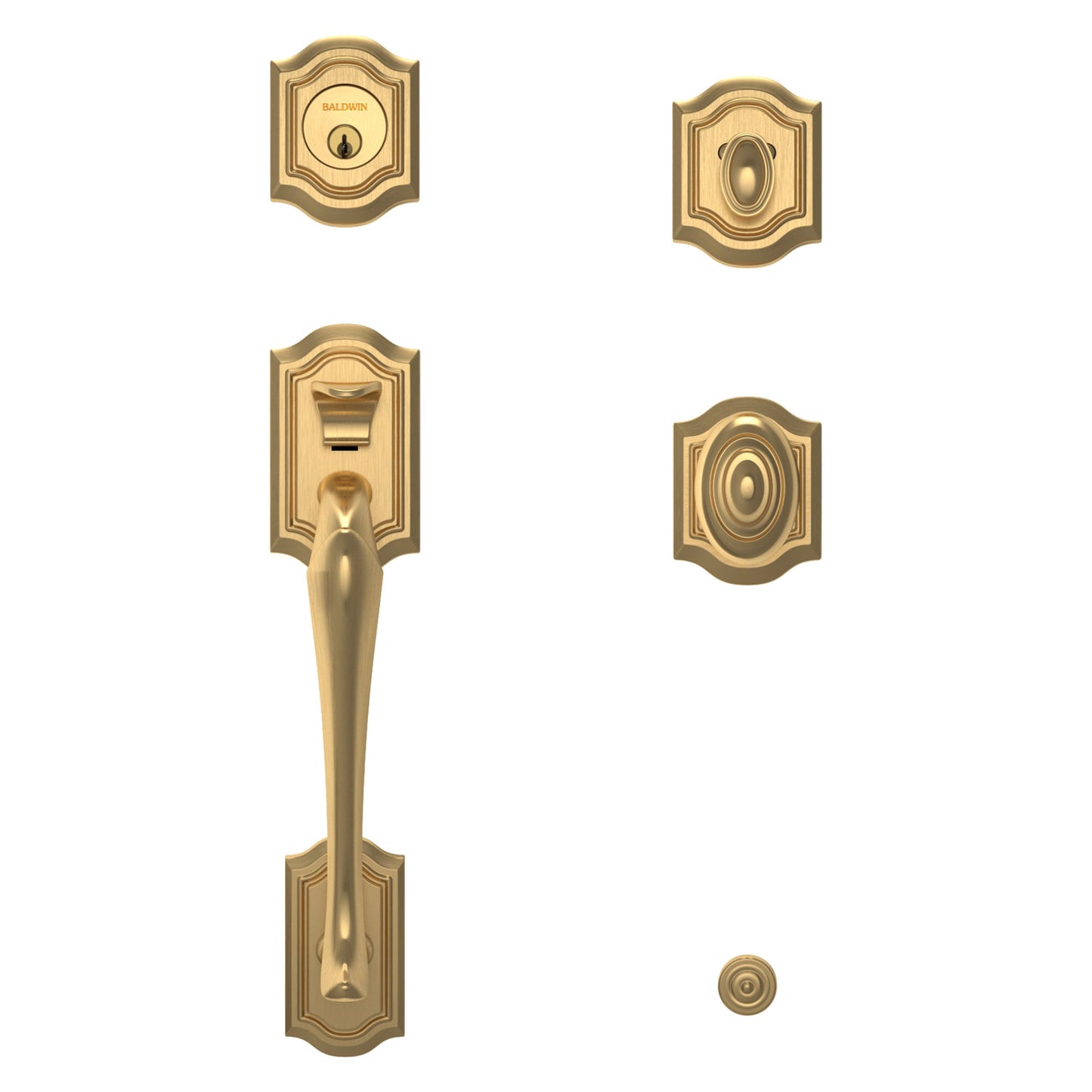 Bethpage Single Cylinder Handleset with 5077 Interior Knob