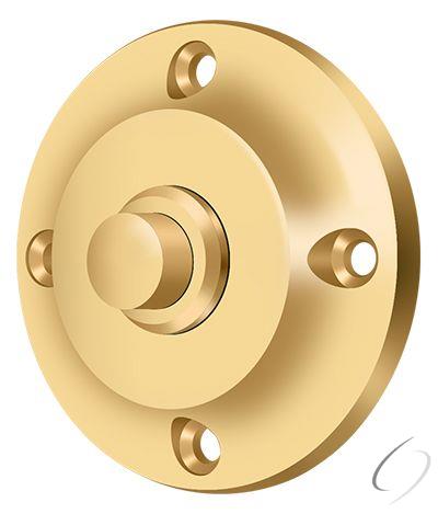 BBR213CR003 Bell Button; Round Contemporary; Lifetime Brass Finish