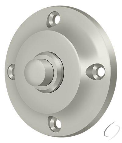 BBR213U15 Bell Button; Round Contemporary; Satin Nickel Finish