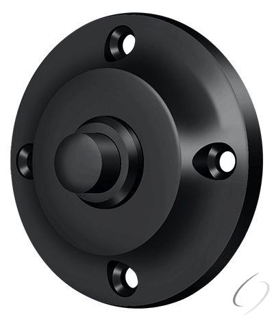 BBR213U19 Bell Button; Round Contemporary; Black Finish