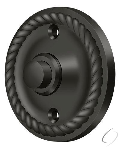 BBRR213U10B Bell Button; Round Rope; Oil Rubbed Bronze Finish