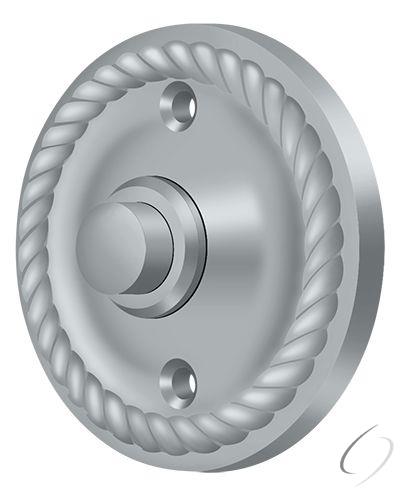 BBRR213U26D Bell Button; Round Rope; Satin Chrome Finish