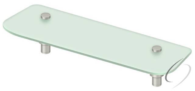 BBS1575-15 15-3/4" Shampoo Shelf with Glass BBS Series; Satin Nickel Finish