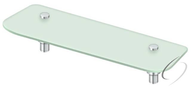 BBS1575-26 15-3/4" Shampoo Shelf with Glass BBS Series; Bright Chrome Finish