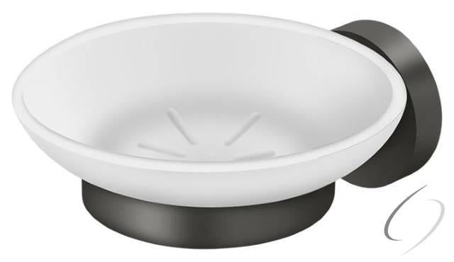 BBS2012-10B Soap Holder with Glass BBS Series; Oil Rubbed Bronze Finish