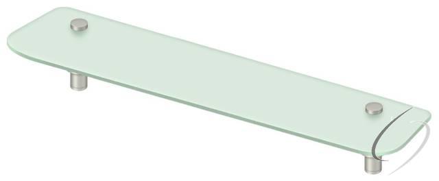 BBS2750-15 27-1/2" Shampoo Shelf with Glass BBS Series; Satin Nickel Finish