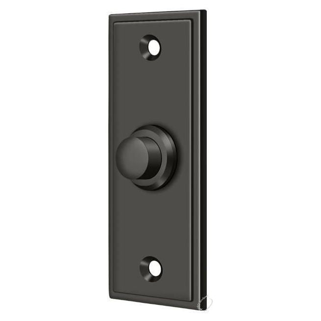 BBS333U10B Bell Button; Rectangular Contemporary; Oil Rubbed Bronze Finish