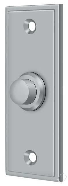 BBS333U26D Bell Button; Rectangular Contemporary; Satin Chrome Finish