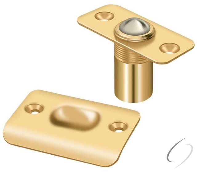 BC218RCR003 Ball Catch; Round Corners; Lifetime Brass Finish