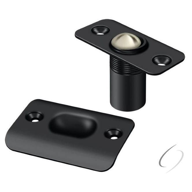 BC218RU19 Ball Catch; Round Corners; Black Finish