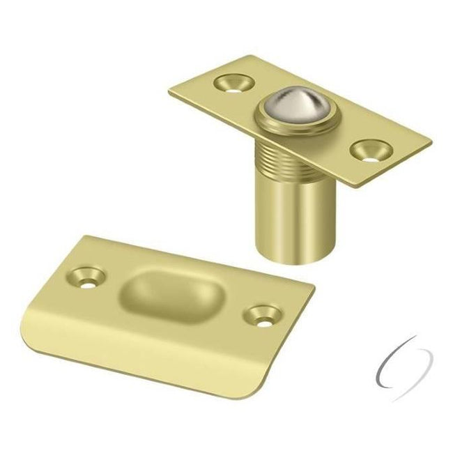 BC218U3 Ball Catch; Bright Brass Finish