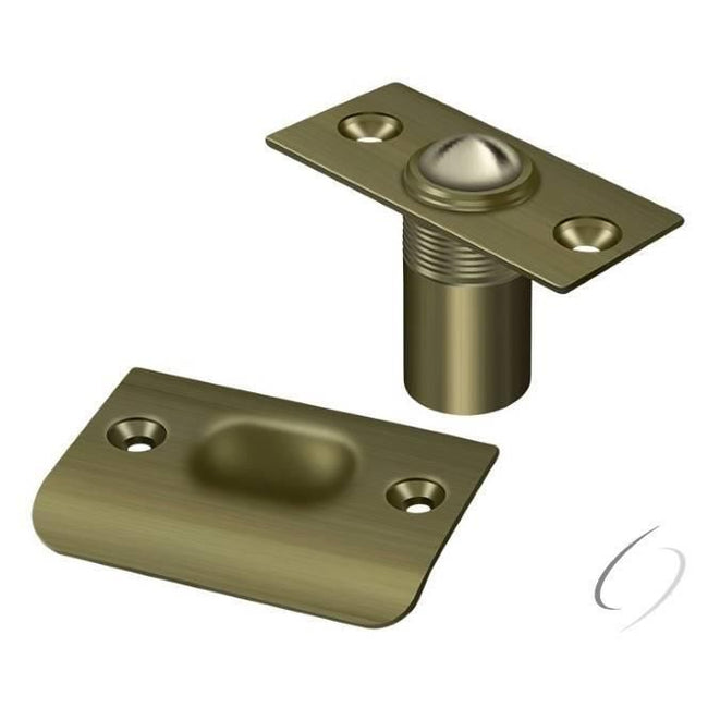 BC218U5 Ball Catch; Antique Brass Finish