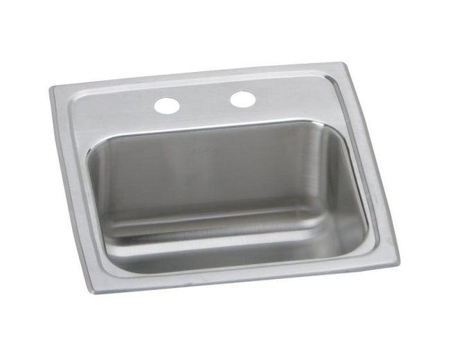 Elkay BCR152 - 20 Gauge Stainless Steel 15" x 15" x 6.125" Single Bowl Drop-in Bar/Prep Sink