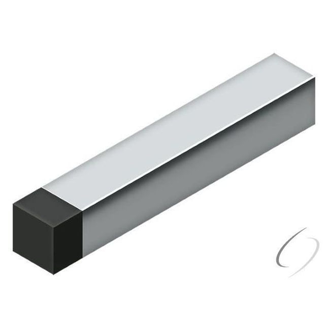 BDSS40U26 4" Modern Square Heavy Duty Door Bumper; Steel; Bright Chrome Finish