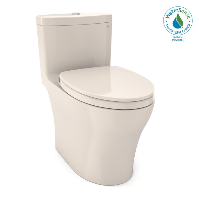 Toto MS646124CEMFG#12 - Aquia IV One-Piece Elongated Dual Flush 1.28 and 0.8 GPF Universal Height, W