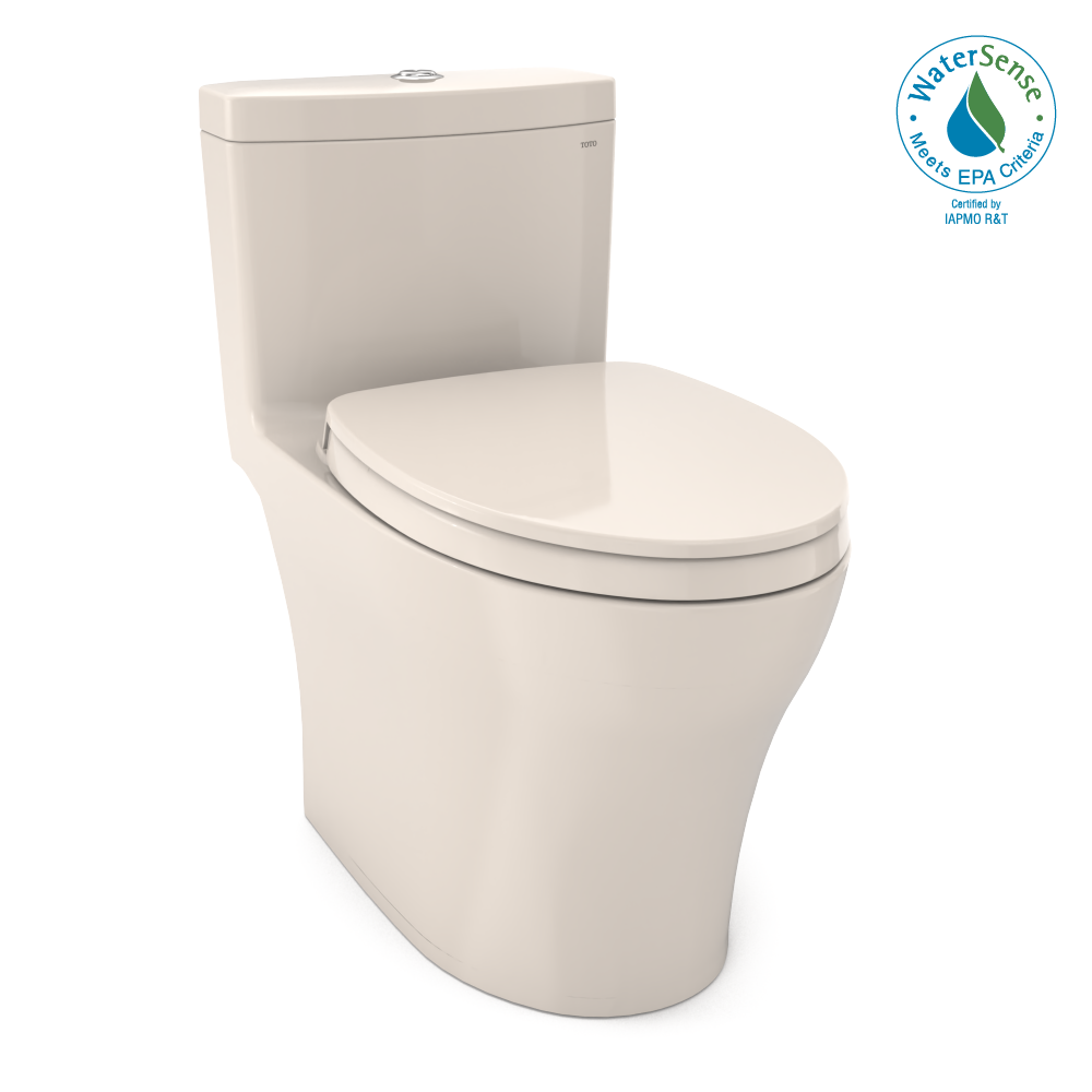 Toto MS646124CUMFG#12 - Aquia IV One-Piece Elongated Dual Flush 1.0 and 0.8 GPF Universal Height, WA