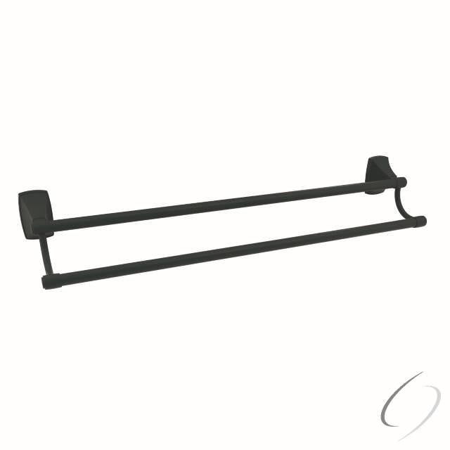 BH26505MB Clarendon Double Towel Bar with 24" Center to Center Matte Black Finish