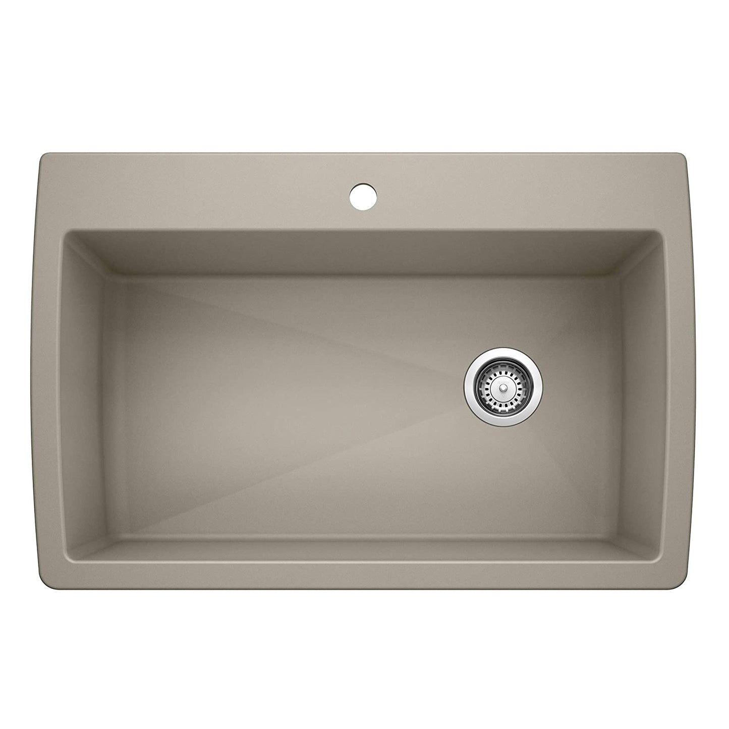 Blanco 441287 - 33.5" Diamond Super Single Dual Mount Siligranit Kitchen Sink in Truffle