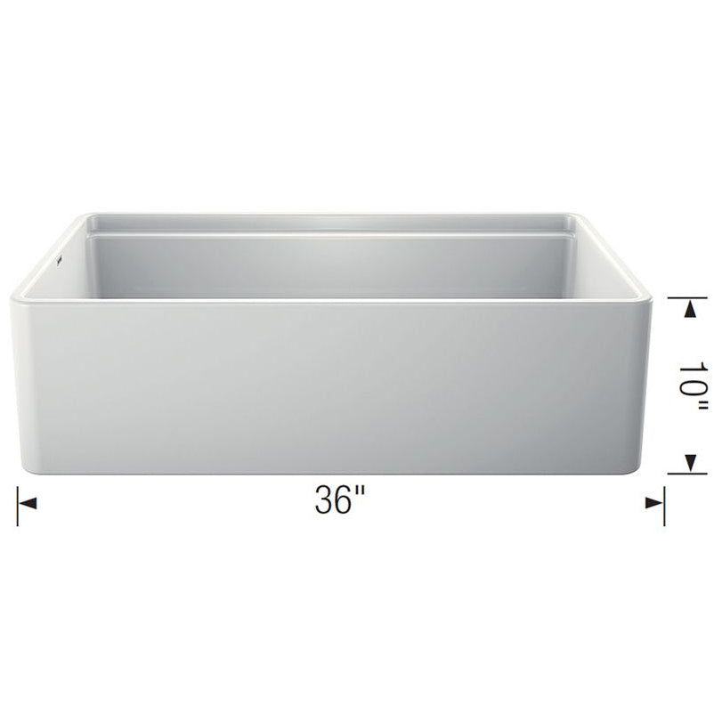 Blanco 523026 - Profina 36" Apron Front Farmhouse Kitchen Sink with Cutting Board in White
