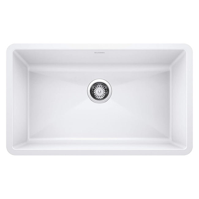 Blanco 440150 - 32" Precis Super Single Undermount Siligranit Kitchen Sink in White