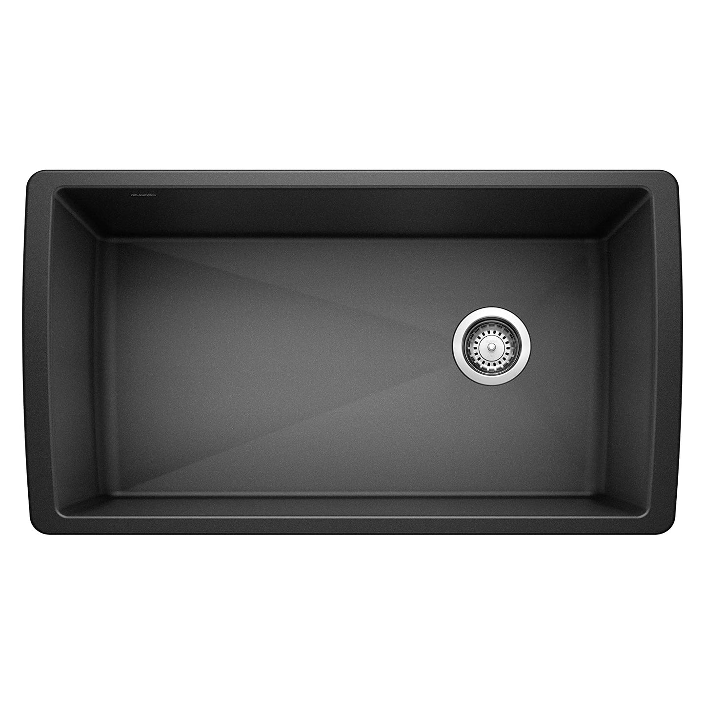 Diamond Super Single Undermount Kitchen Sink, 33.5" X 18.5"- Anthracite