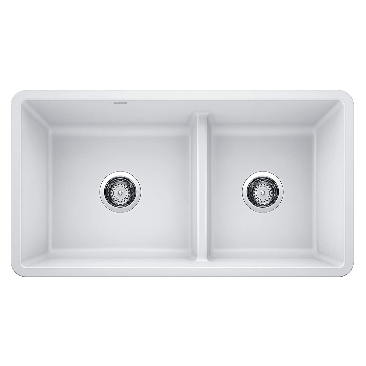 Precis Reversible 1-3/4 w/Low Divide-White Sink, 25" L x 22" W x 9.25" H