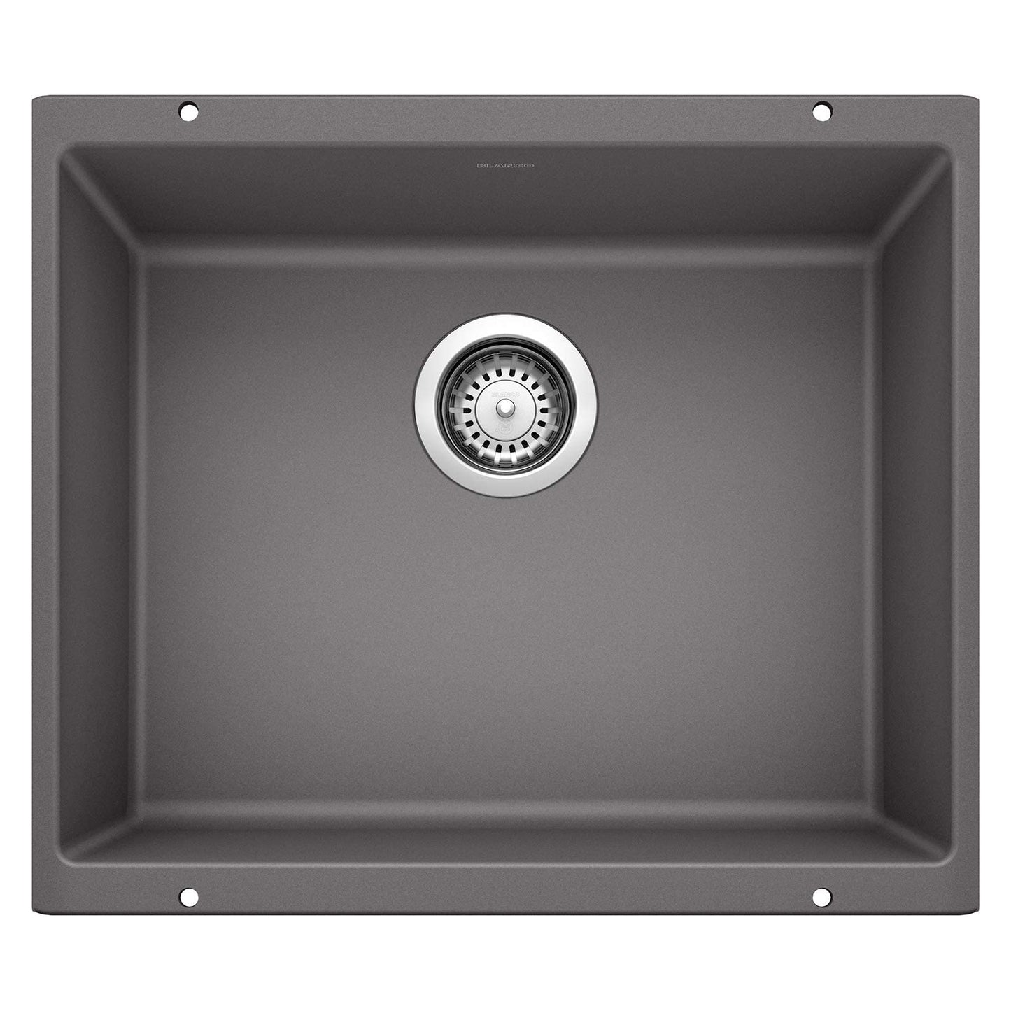 Precis Large Undermount Kitchen Sink, 7.50 x 18.11 x 20.87 inches - Cinder