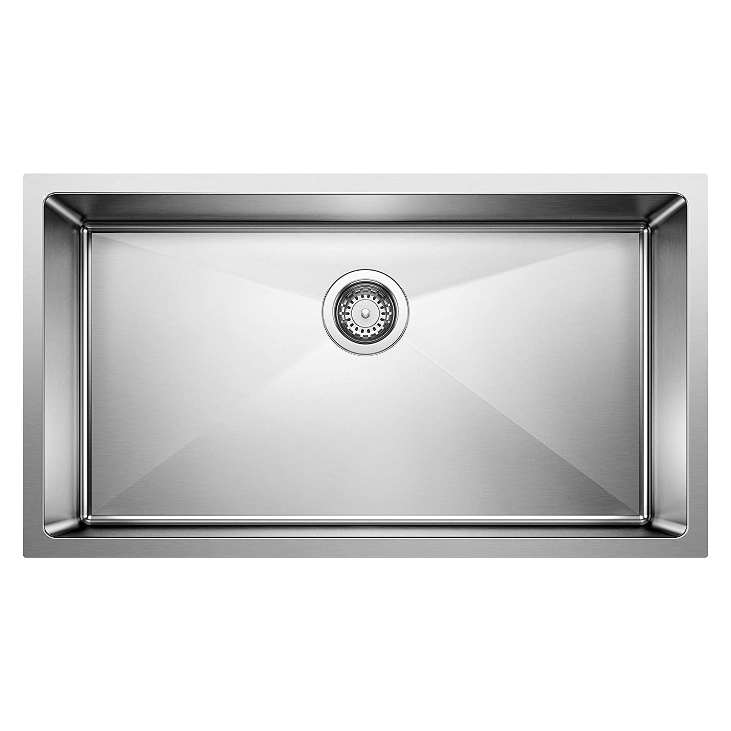 Quatrus R15 Apron-Front Kitchen Sink, Stainless Steel