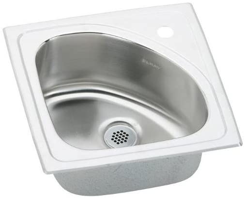 Elkay BLGR15150 - 18 Gauge Stainless Steel 15" x 15" x 6.53125" Single Bowl Drop-in Bar/Prep Sink