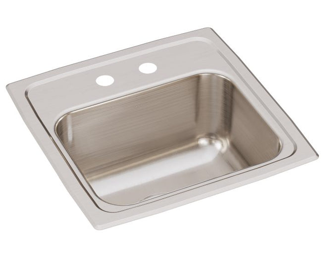 Elkay BLR15162 - 18 Gauge Stainless Steel 15" x 15" x 7.125" Single Bowl Drop-in Bar/Prep Sink
