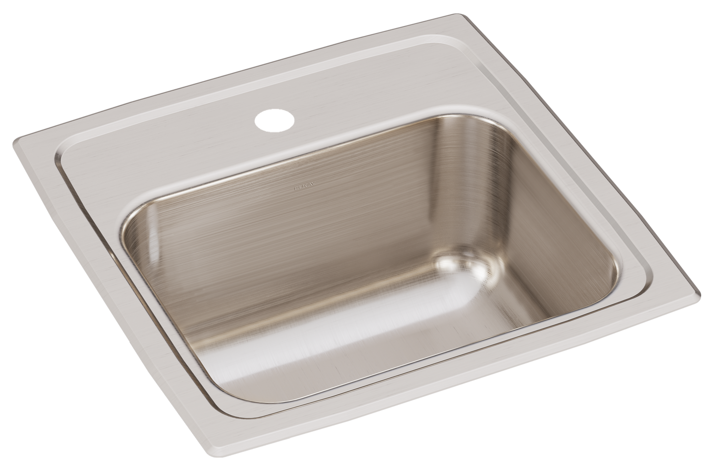 Elkay BLR151 - Elkay Lustertone Classic Stainless Steel 15" x 15" x 7-1/8", Single Bowl Drop-in Bar