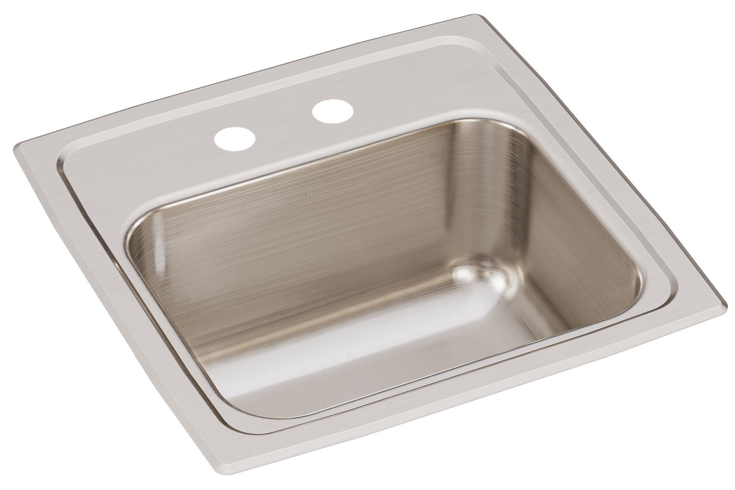 Elkay BLR152 - Elkay Lustertone Classic Stainless Steel 15" x 15" x 7-1/8", Single Bowl Drop-in Bar
