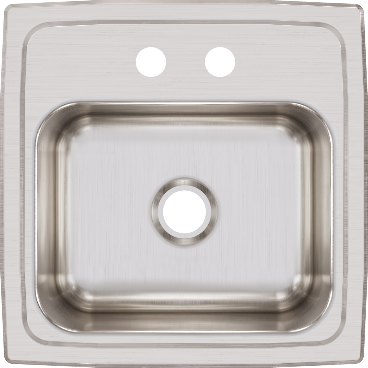 Elkay BLR152 - Elkay Lustertone Classic Stainless Steel 15" x 15" x 7-1/8", Single Bowl Drop-in Bar