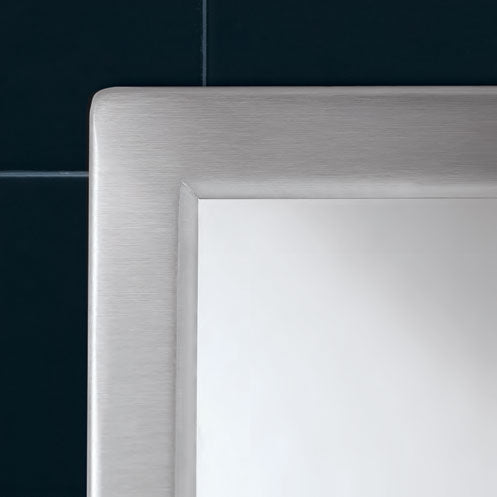 Bobrick 290 1830 - 18" x 30" Welded Frame Mirror in Polished Stainless Steel