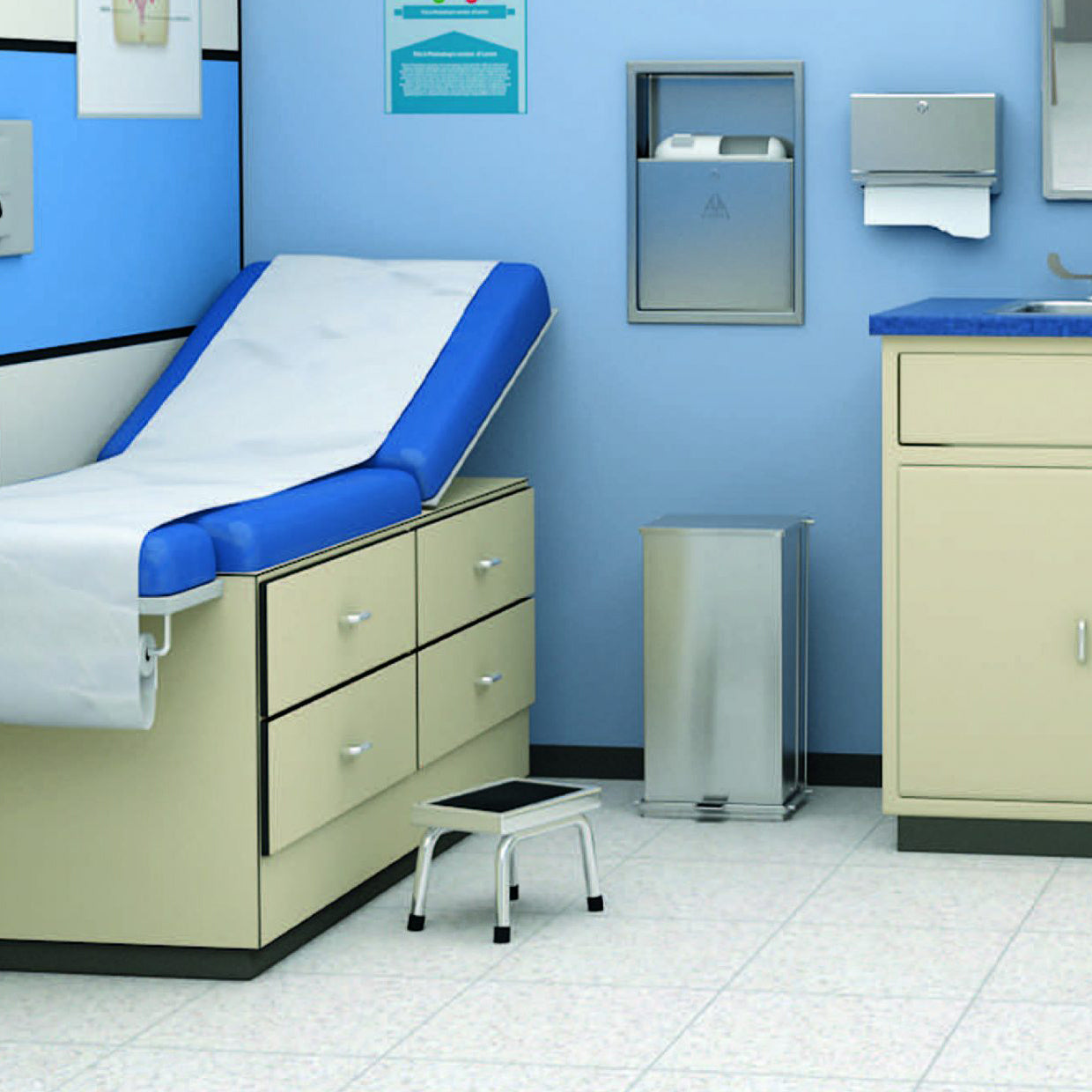 Bobrick 221216 - 12 Gallon Foot-Operated Waste Receptacle in Satin Stainless Steel