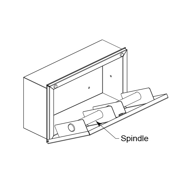 Bobrick 35883 - Recessed Multi-Roll Toilet Tissue Dispenser in Satin Stainless Steel