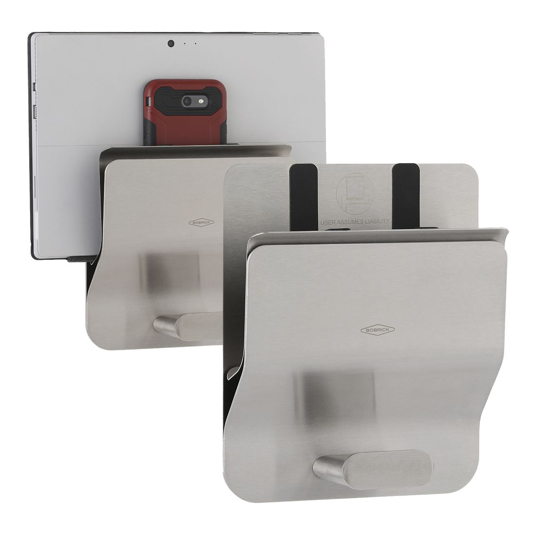 Bobrick 635 - Klutch and Mobile Device Holder in Satin Stainless Steel