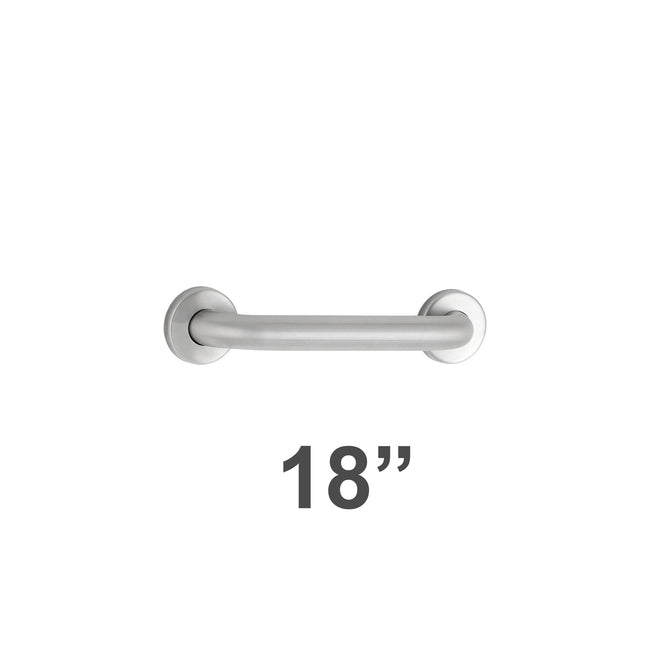 Bobrick 5806x18 - 1-1/4" Diameter 18" Length Straight Grab Bar in Satin Stainless Steel