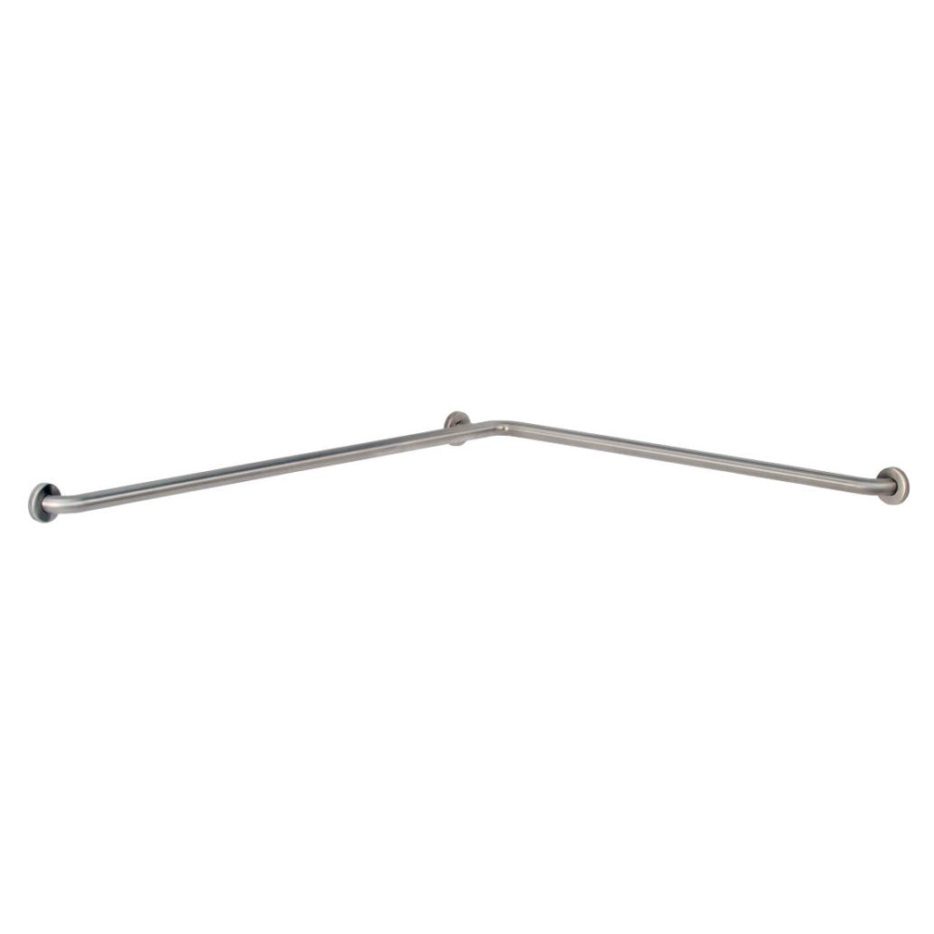 Bobrick 6897.99 - 1-1/2" Diameter Two-Wall Toilet Compartment Grab Bar in Peened Stainless Steel