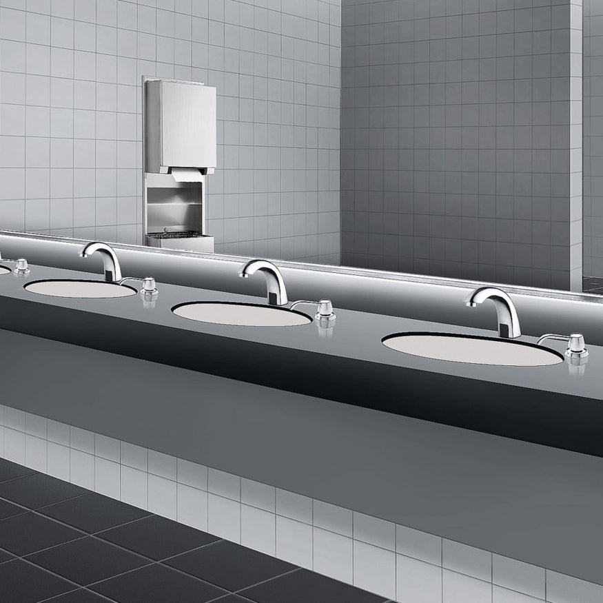 Bobrick 82216 - 6" Spout, Top-Fill 20oz. Manual Liquid Soap Dispenser in Polished Stainless