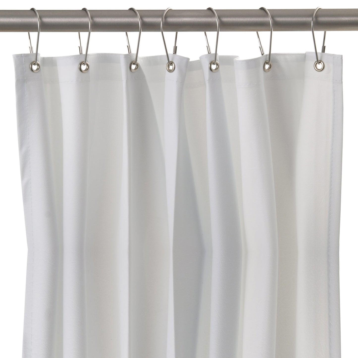 Bobrick 204-2 - 42" x 72" White Vinyl Shower Curtain